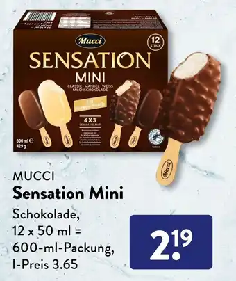 Aldi Süd Mucci Sensation Mini 600 ml Packung Angebot