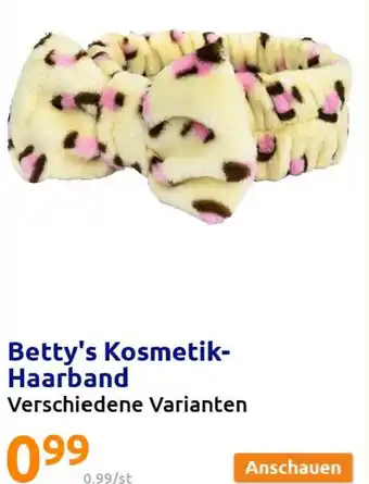 Action Betty's Kosmetik-Haarband Angebot