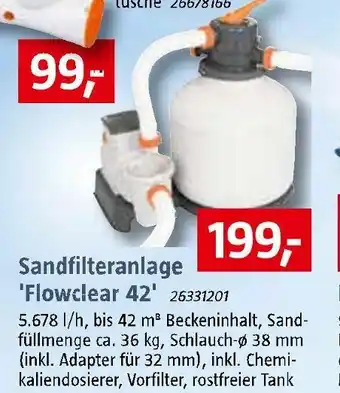 Bauhaus Sandfilteranlage 'flowclear 42' Angebot