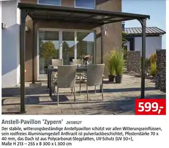 Bauhaus Anstell-pavillon 'zypern' Angebot