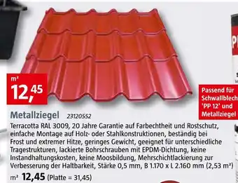 Bauhaus Metallziegel Angebot