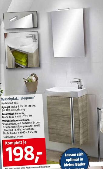 Bauhaus Waschplatz 'elegance' Angebot