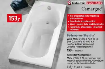 Bauhaus Camargue badewanne 'brasilia' Angebot