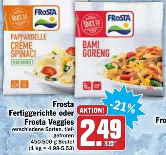 AEZ Frosta Fischgerichte oder Frosta Veggies 450-500 g Beutel Angebot