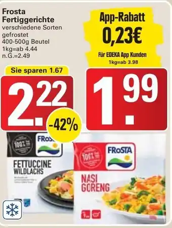 WEZ Frosta Fertiggerichte 400-500g Beutel Angebot