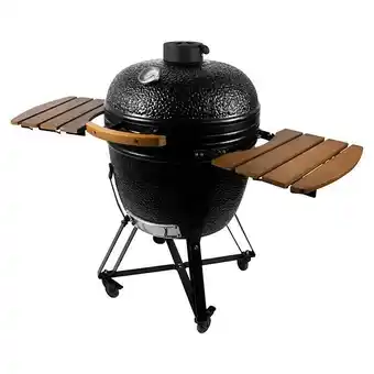 Bauhaus Kingstone holzkohlegrill kamado 51 schwarz, hauptgrillfläche: ø 51,5 cm Angebot