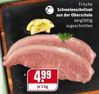 REWE Frische Schweineschnitzel aus der Oberschale 1 kg Angebot