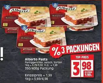 Edeka Alberto Pasta Angebot