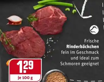 REWE Frische Rinderbäckchen 100 g Angebot