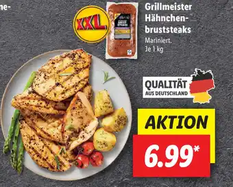 Lidl Grillmeister Hähnchen- bruststeaks Angebot