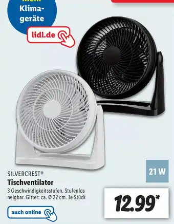 Lidl SILVERCREST Tischventilator Angebot