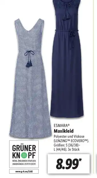 Lidl ESMARA Maxikleid Angebot