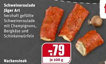 REWE Schweineroulade Jäger Art 100 g Angebot