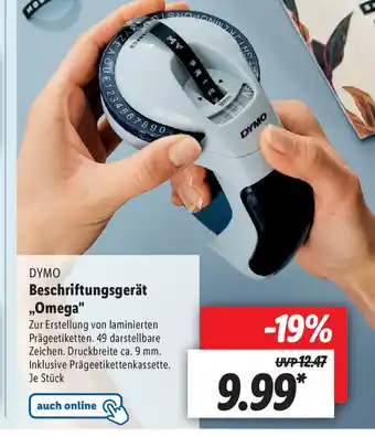 Lidl DYMO Beschriftungsgerät,, Omega'' Angebot