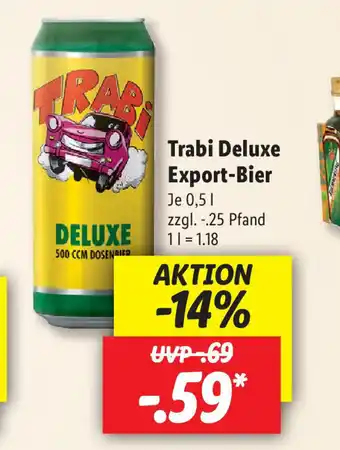 Lidl Trabi Deluxe Export- Bier Angebot