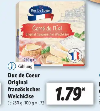 Lidl Duc de Coeur Original französischer Weichkäse Angebot