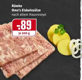 REWE Rümke Oma's Eisbeinsülze 100 g Angebot