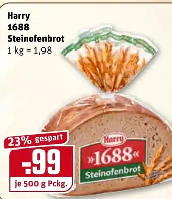 REWE Harry 1688 Steinofenbrot 500 g Angebot