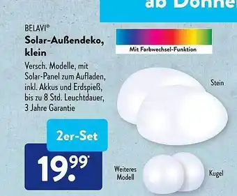 Aldi Süd Belavi Solar-außendeko, Klein Angebot