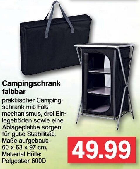 Campingschrank faltbar Angebot bei Famila Nord West