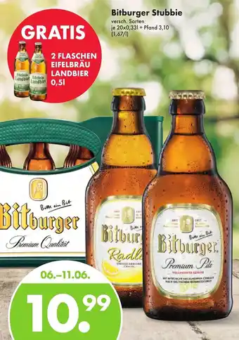 Trink und Spare Bitburger Stubbie 20x0,33L Angebot