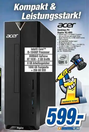 expert Techno Land Acer Desktop-pc Aspire XC-895 Angebot