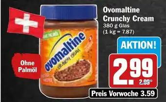 Hit Ovomaltine Crunchy Cream 380 g Glas Angebot