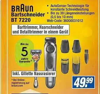 expert Octomedia Braun Bartschneider Bt 7220 Angebot