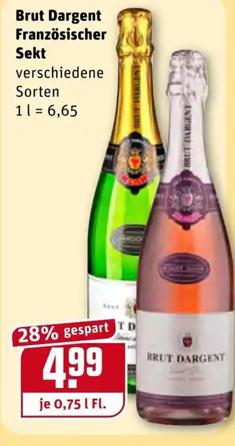 REWE Brut Dargent Französischer Sekt 0.75 L Angebot