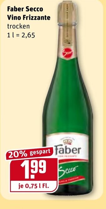 REWE Faber Secco Vino Frizzante 0.75 L Angebot