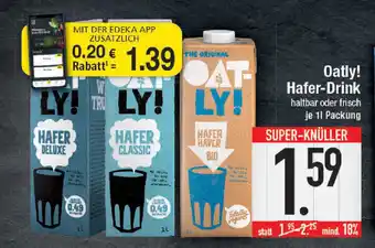 E-Center Oatly! Haferdrink 1L Angebot