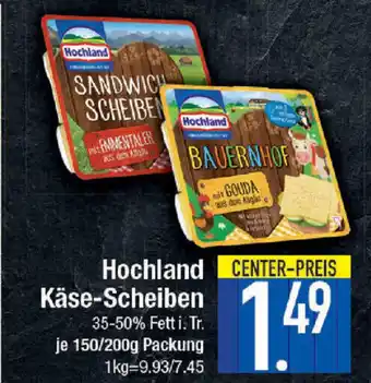 E-Center Hochland Kase-Scheiben 150/200g Angebot