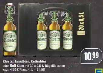 Edeka Neukauf Kloster Landbier, Kellerbier oder Hell 20x0,5L Angebot