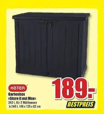 B1 Discount Baumarkt Keter Gartenbox „store It Out Max“ Angebot