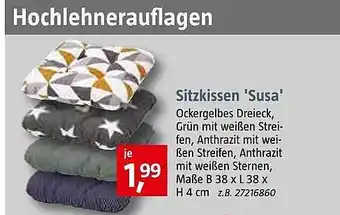 Bauhaus Sitzkissen „susa“ Angebot