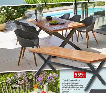 Bauhaus X-fuß Gartentisch Angebot