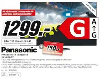 MediaMarkt Panasonic TX-55 HZW 954 55" OLED TV Angebot