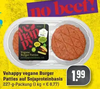 Edeka Neukauf Vehappy Vegane Burger Patties auf Sojaproteinbasis 227 g Packung Angebot