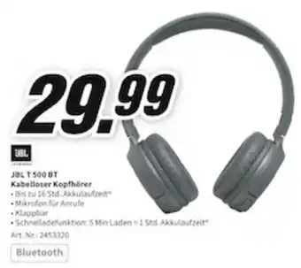 MediaMarkt JBL T 500 BT Kabelloser Kopfhörer Angebot