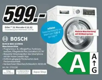 MediaMarkt Bosch WAV 28 MW1N Waschmaschine Angebot