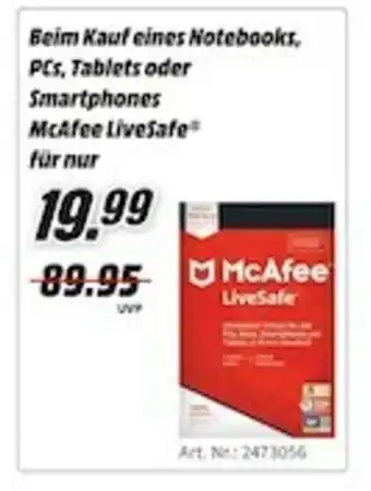 MediaMarkt McAfee LiveSafe Angebot