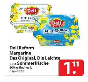 Famila Nord Ost Deli Reform Margarine Das Original, Die Leichte Oder Sommerfrische Angebot