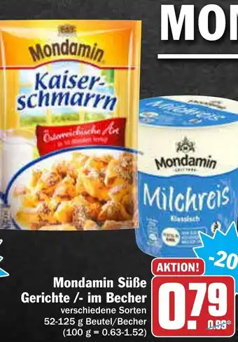 AEZ Mondamin Süße Gerichte / - im Becher 52 - 125 g Beutel Angebot