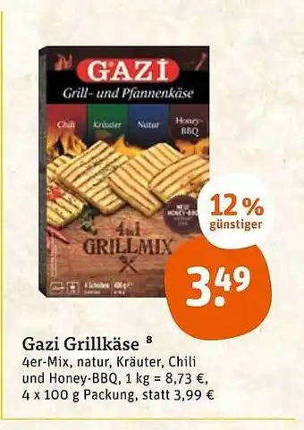 tegut Gazi Grillkäse Angebot