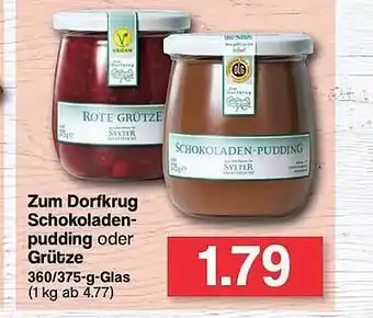 Famila Nord West Zum Dorfkrug Schokoladenpudding Oder Grütze Angebot