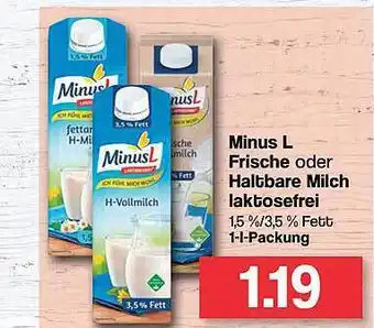 Famila Nord West Minus L Frische Oder Haltbare Milch Laktosefrei Angebot