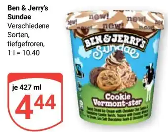 Globus Ben & Jerry's Sundae 427 ml Angebot