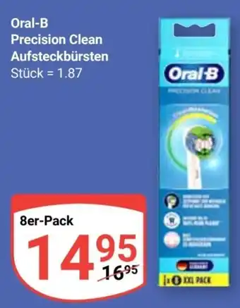 Globus Oral-B Precision Clean Aufsteckbürsten 8er Pack Angebot