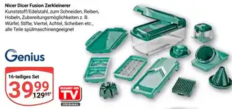 Globus Genius Nicer Dicer Fusion Zerkleinerer 16-teiliges Set Angebot