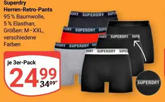 Globus Superdry Herren Retro Pants 3er Pack Angebot